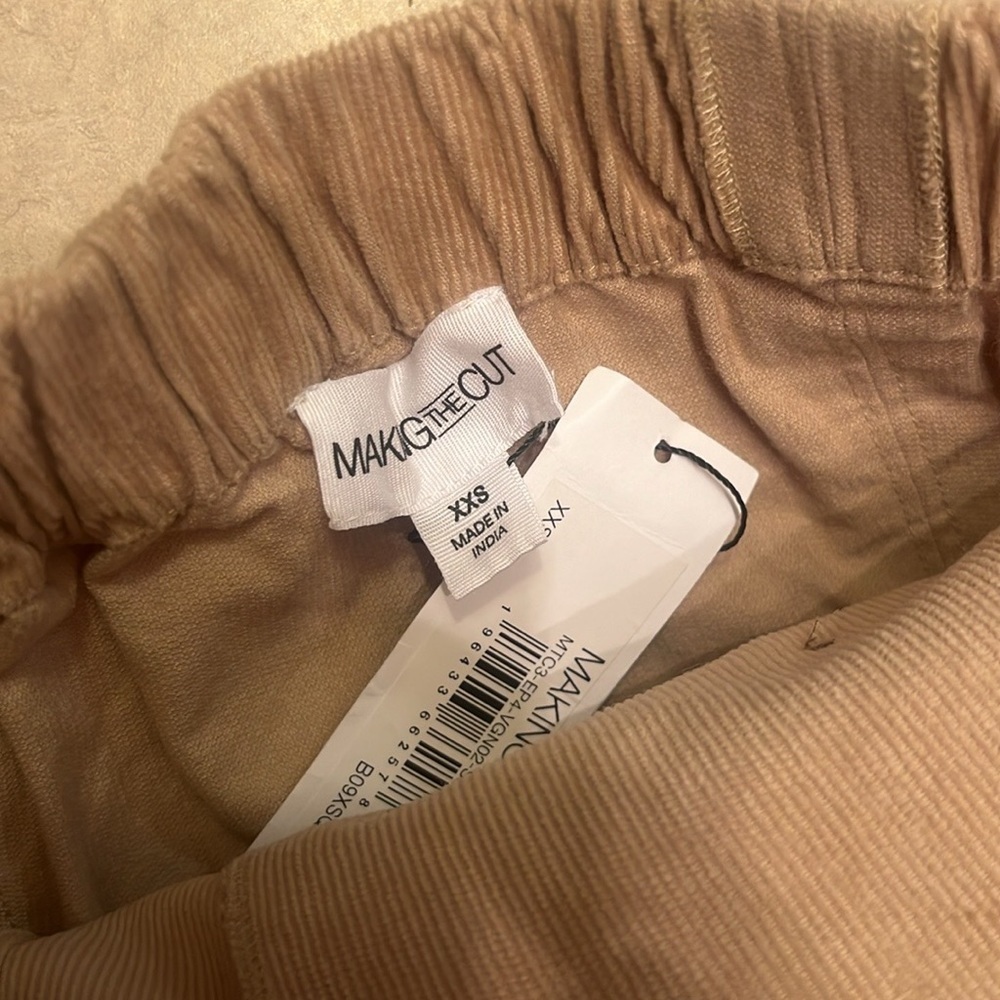 Making the Cut Deconstructed Strapless Corset halter Top size XXS corduroy - Picture 6 of 14